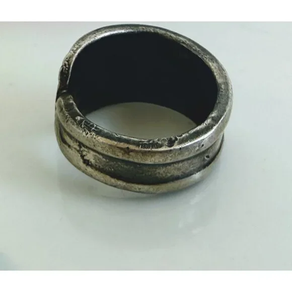 Vintage 60's Sterling Silver Spoon Ring 12.5 grams Size 8.5 - Picture 8 of 11